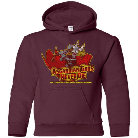 Sweatshirts Maroon / YS Asgardian Youth Hoodie