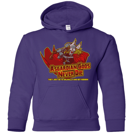 Sweatshirts Purple / YS Asgardian Youth Hoodie