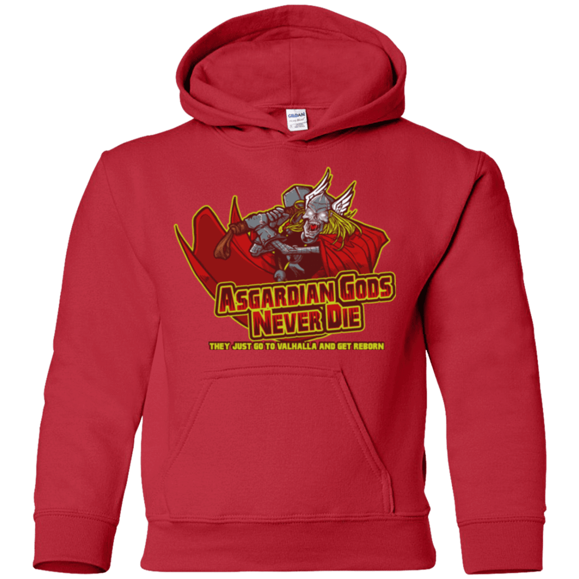 Sweatshirts Red / YS Asgardian Youth Hoodie