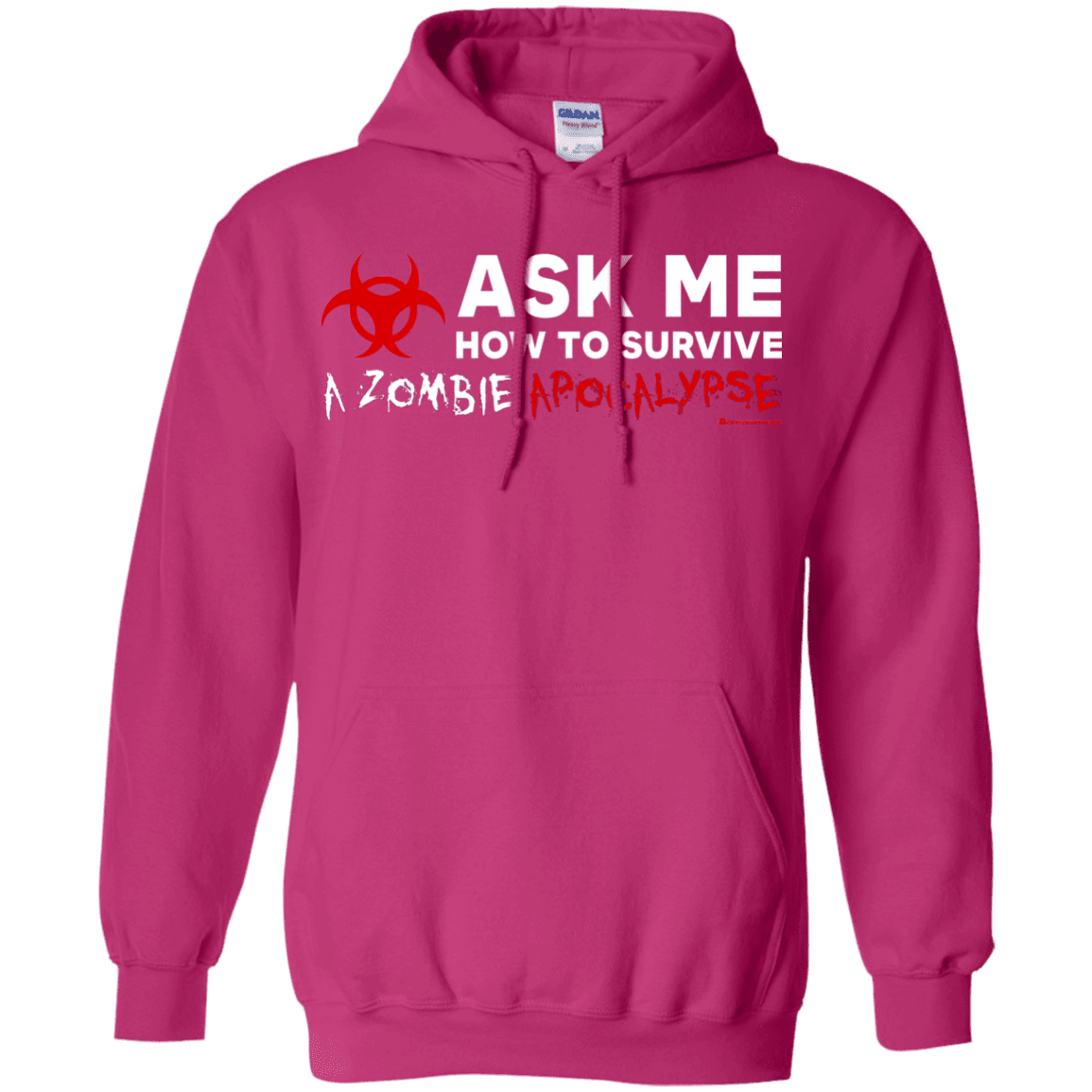 Sweatshirts Heliconia / Small Ask Me How To Survive A Zombie Apocalypse Pullover Hoodie