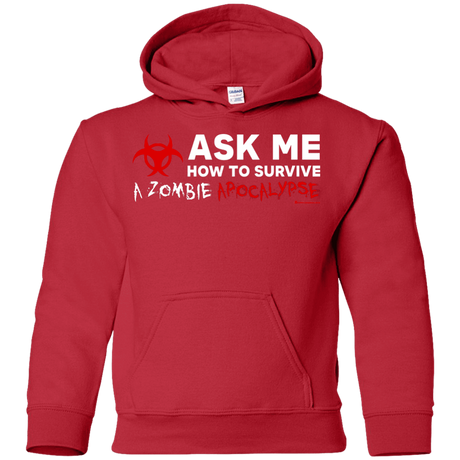 Ask Me How To Survive A Zombie Apocalypse Youth Hoodie