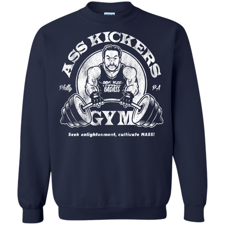 Sweatshirts Navy / Small Ass Kickers Gym Crewneck Sweatshirt
