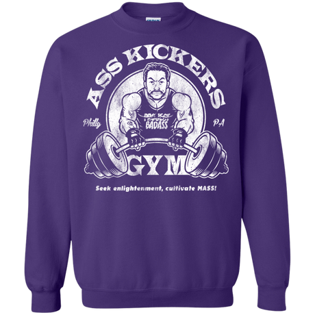 Sweatshirts Purple / Small Ass Kickers Gym Crewneck Sweatshirt