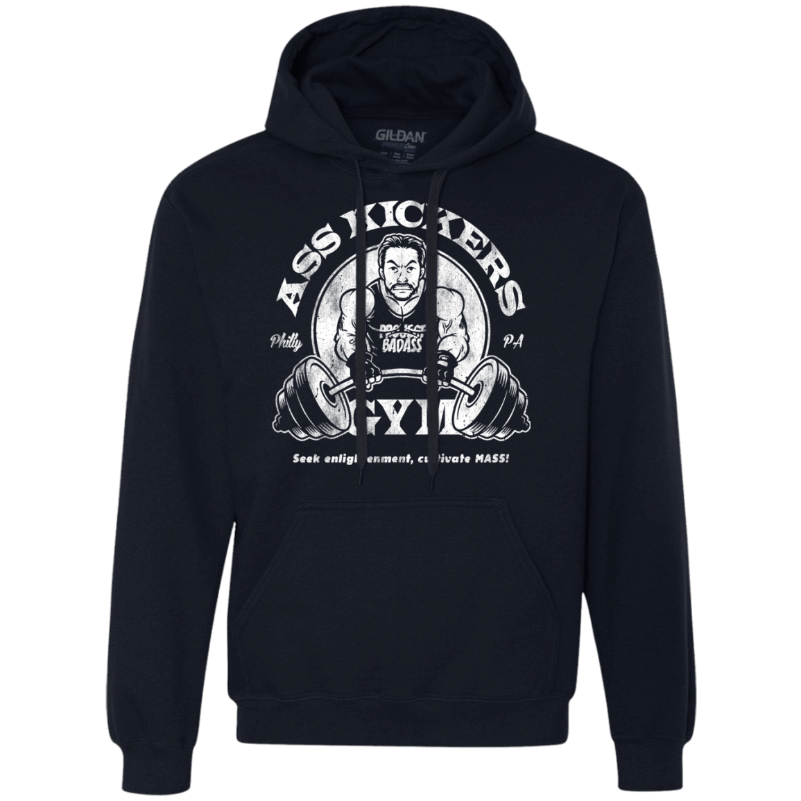 Sweatshirts Navy / Small Ass Kickers Gym Premium Fleece Hoodie