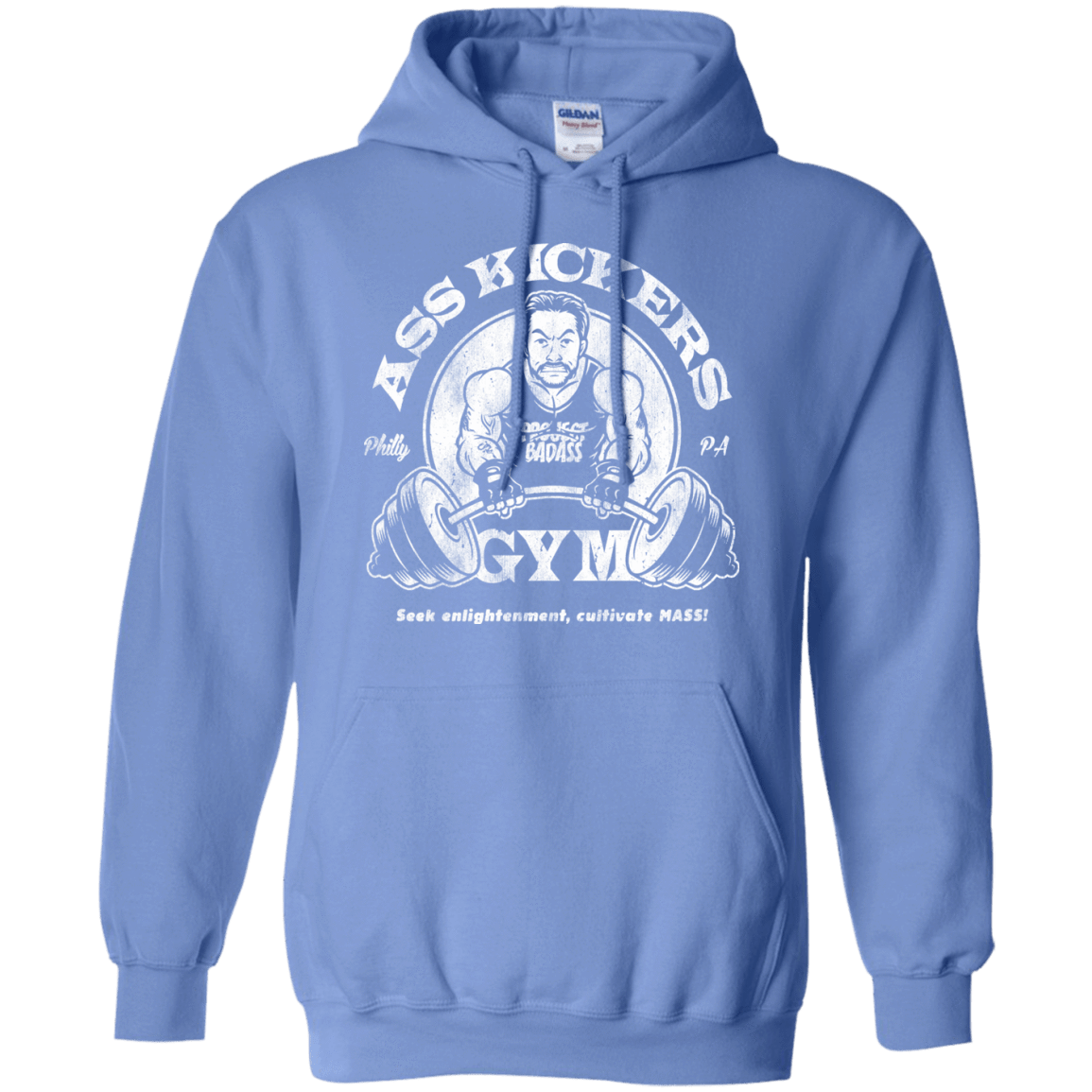 Sweatshirts Carolina Blue / Small Ass Kickers Gym Pullover Hoodie