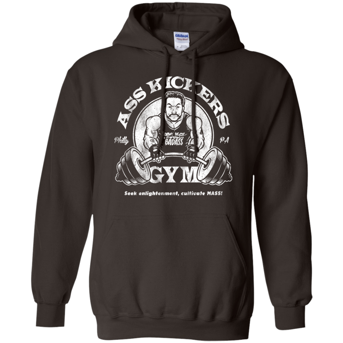 Sweatshirts Dark Chocolate / Small Ass Kickers Gym Pullover Hoodie