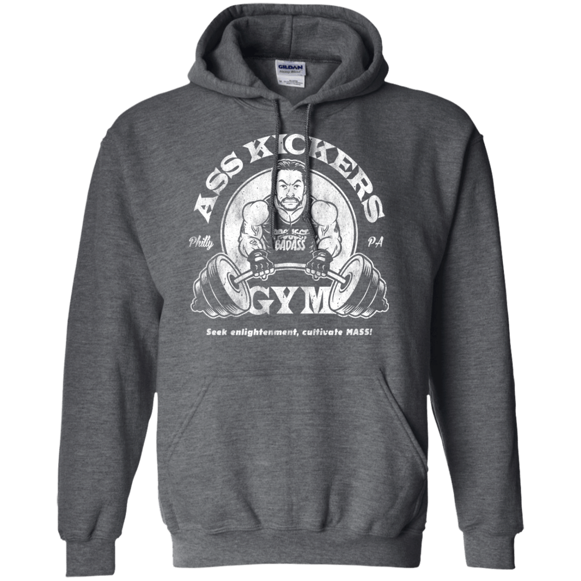 Sweatshirts Dark Heather / Small Ass Kickers Gym Pullover Hoodie