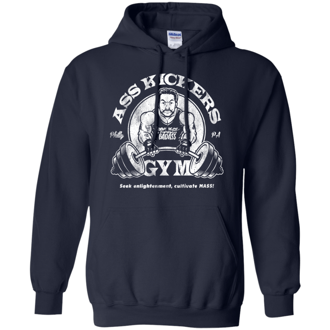 Sweatshirts Navy / Small Ass Kickers Gym Pullover Hoodie