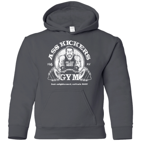 Sweatshirts Charcoal / YS Ass Kickers Gym Youth Hoodie