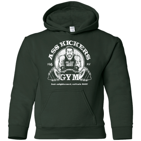 Sweatshirts Forest Green / YS Ass Kickers Gym Youth Hoodie