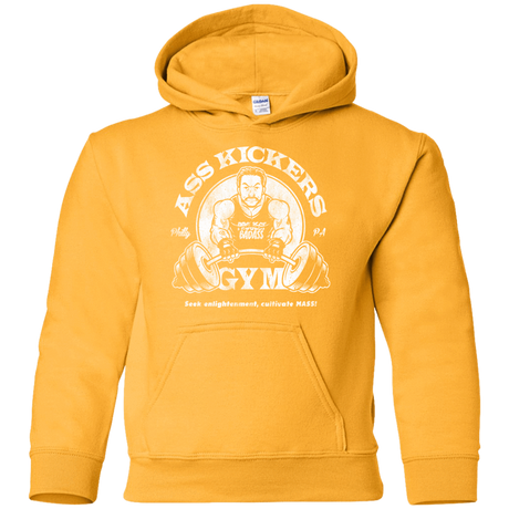 Sweatshirts Gold / YS Ass Kickers Gym Youth Hoodie