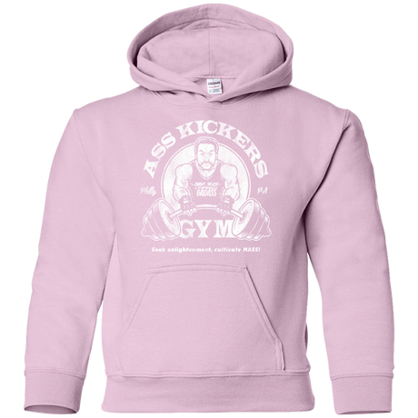 Sweatshirts Light Pink / YS Ass Kickers Gym Youth Hoodie