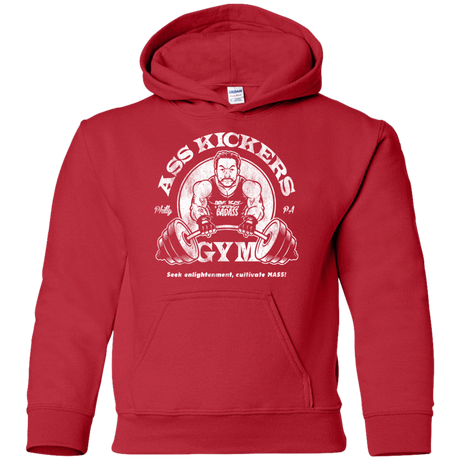 Sweatshirts Red / YS Ass Kickers Gym Youth Hoodie