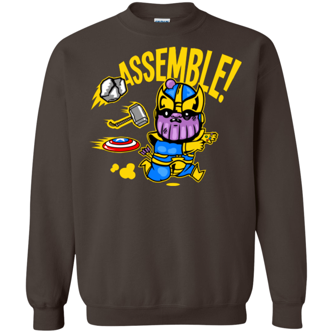 Sweatshirts Dark Chocolate / Small Assemble Crewneck Sweatshirt