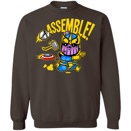 Sweatshirts Dark Chocolate / Small Assemble Crewneck Sweatshirt