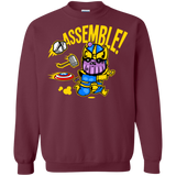 Sweatshirts Maroon / Small Assemble Crewneck Sweatshirt