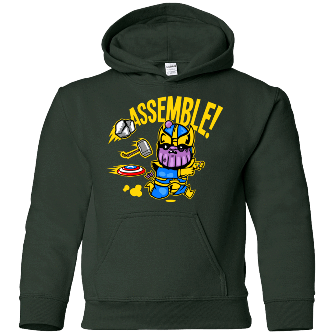 Sweatshirts Forest Green / YS Assemble Youth Hoodie