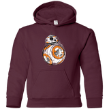 Sweatshirts Maroon / YS Astromech Droid Youth Hoodie