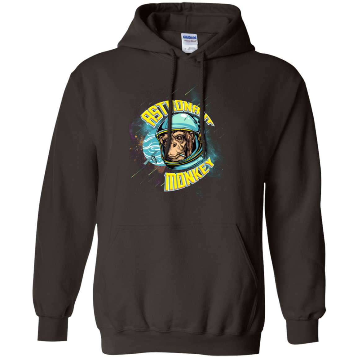 Sweatshirts Dark Chocolate / Small ASTRONAUT MONKEY Pullover Hoodie