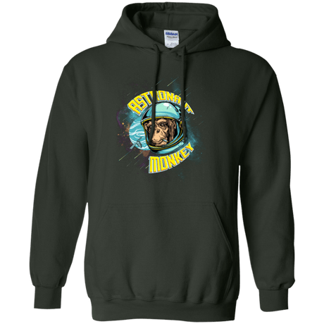 Sweatshirts Forest Green / Small ASTRONAUT MONKEY Pullover Hoodie