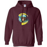 Sweatshirts Maroon / Small ASTRONAUT MONKEY Pullover Hoodie