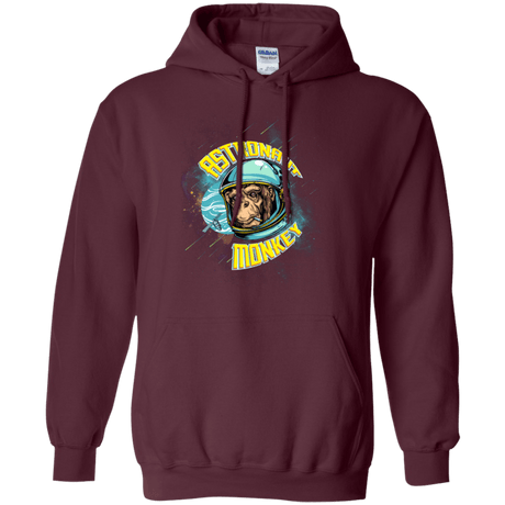 Sweatshirts Maroon / Small ASTRONAUT MONKEY Pullover Hoodie