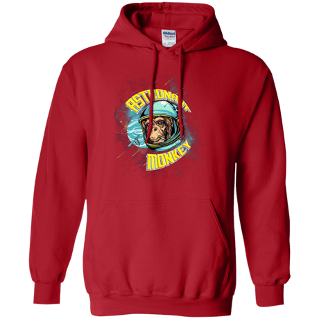 Sweatshirts Red / Small ASTRONAUT MONKEY Pullover Hoodie