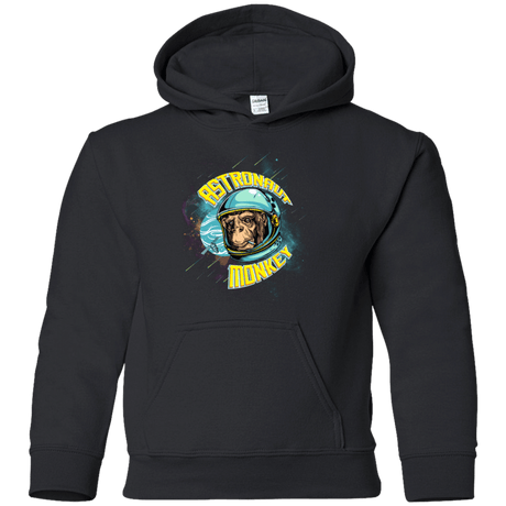 Sweatshirts Black / YS ASTRONAUT MONKEY Youth Hoodie