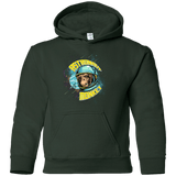 Sweatshirts Forest Green / YS ASTRONAUT MONKEY Youth Hoodie