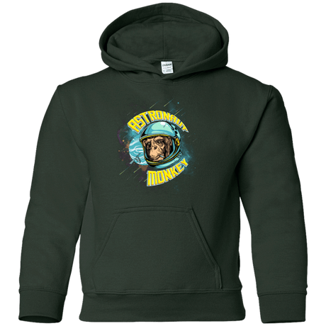 Sweatshirts Forest Green / YS ASTRONAUT MONKEY Youth Hoodie