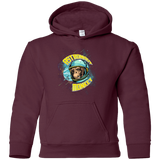 Sweatshirts Maroon / YS ASTRONAUT MONKEY Youth Hoodie