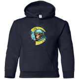Sweatshirts Navy / YS ASTRONAUT MONKEY Youth Hoodie