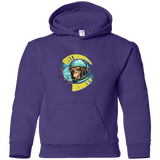 Sweatshirts Purple / YS ASTRONAUT MONKEY Youth Hoodie