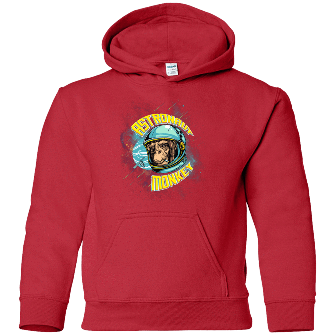 Sweatshirts Red / YS ASTRONAUT MONKEY Youth Hoodie