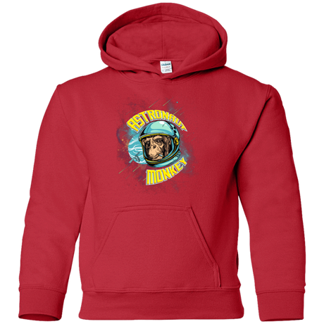 Sweatshirts Red / YS ASTRONAUT MONKEY Youth Hoodie