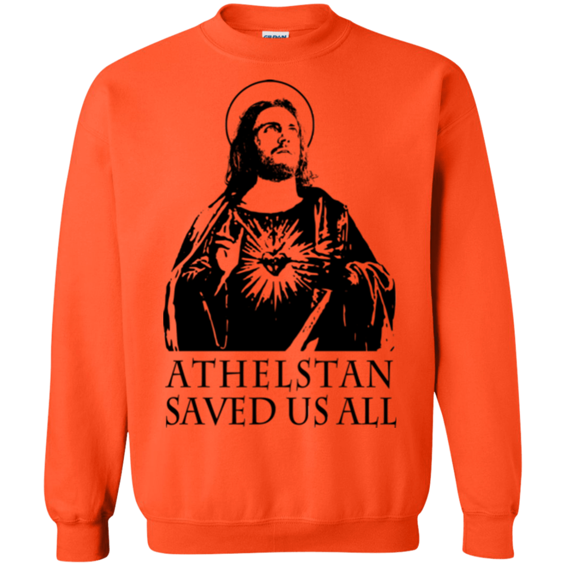 Sweatshirts Orange / Small Athelstan saves Crewneck Sweatshirt