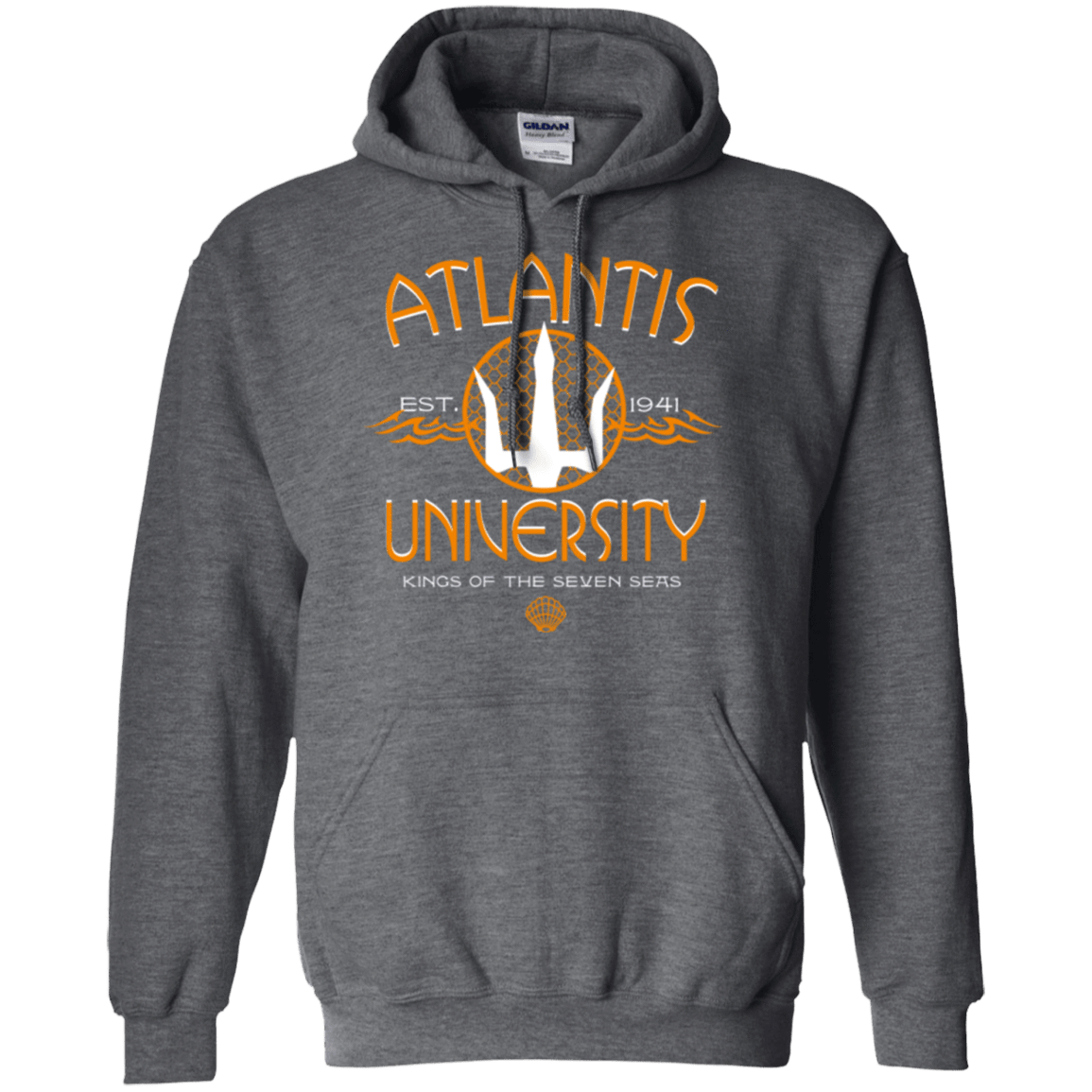 Sweatshirts Dark Heather / Small Atlantis University Pullover Hoodie