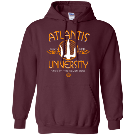 Sweatshirts Maroon / Small Atlantis University Pullover Hoodie