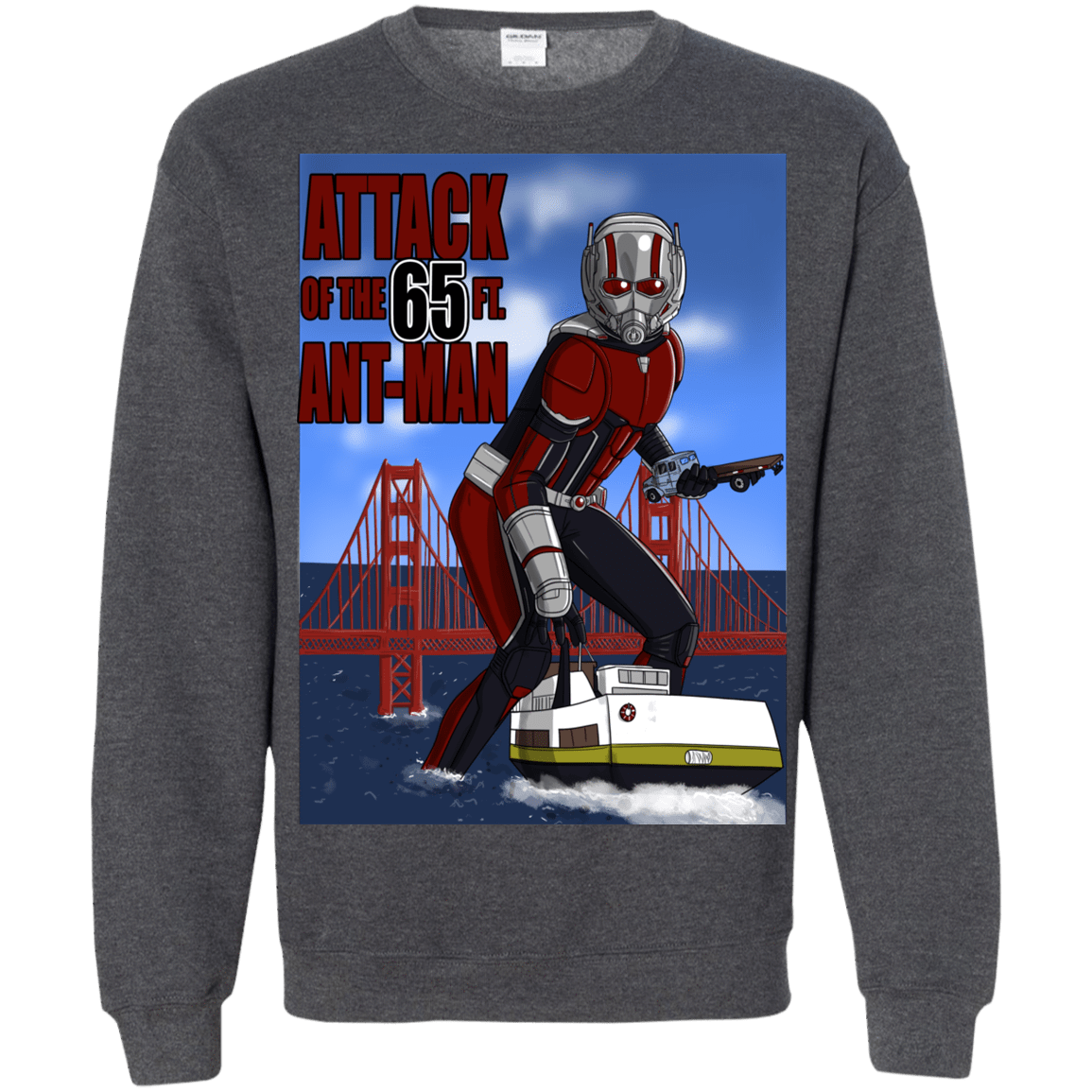 Sweatshirts Dark Heather / S Attack of the 65 ft. Ant-Man Crewneck Sweatshirt