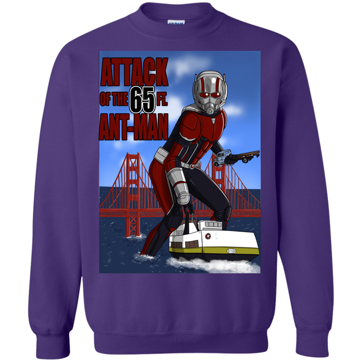 Sweatshirts Purple / S Attack of the 65 ft. Ant-Man Crewneck Sweatshirt