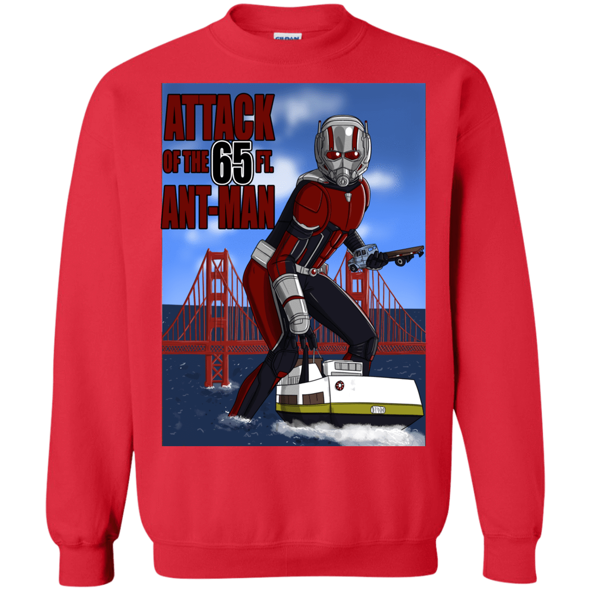 Sweatshirts Red / S Attack of the 65 ft. Ant-Man Crewneck Sweatshirt