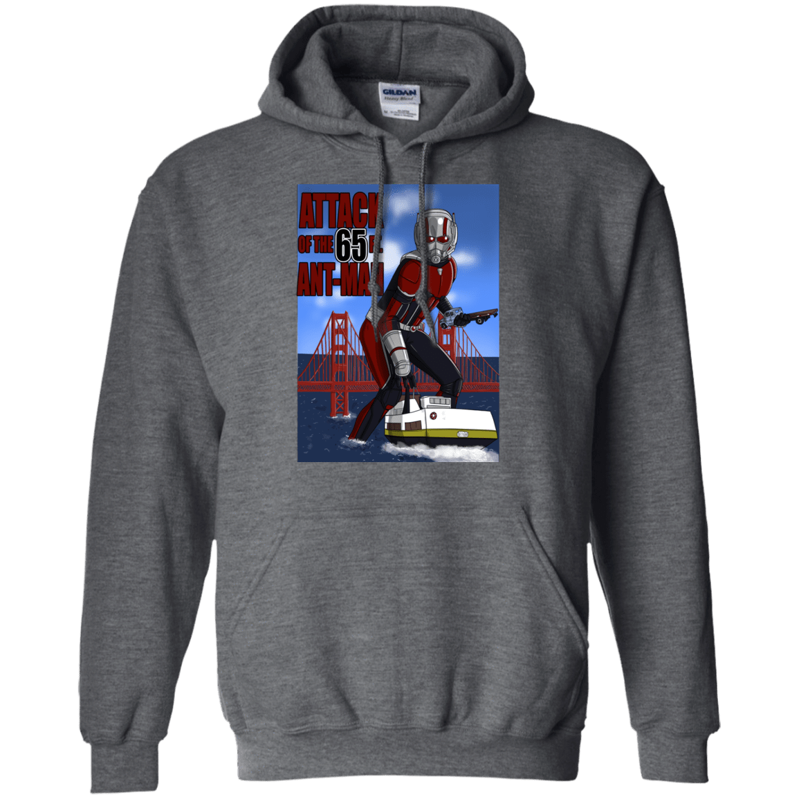 Sweatshirts Dark Heather / S Attack of the 65 ft. Ant-Man Pullover Hoodie