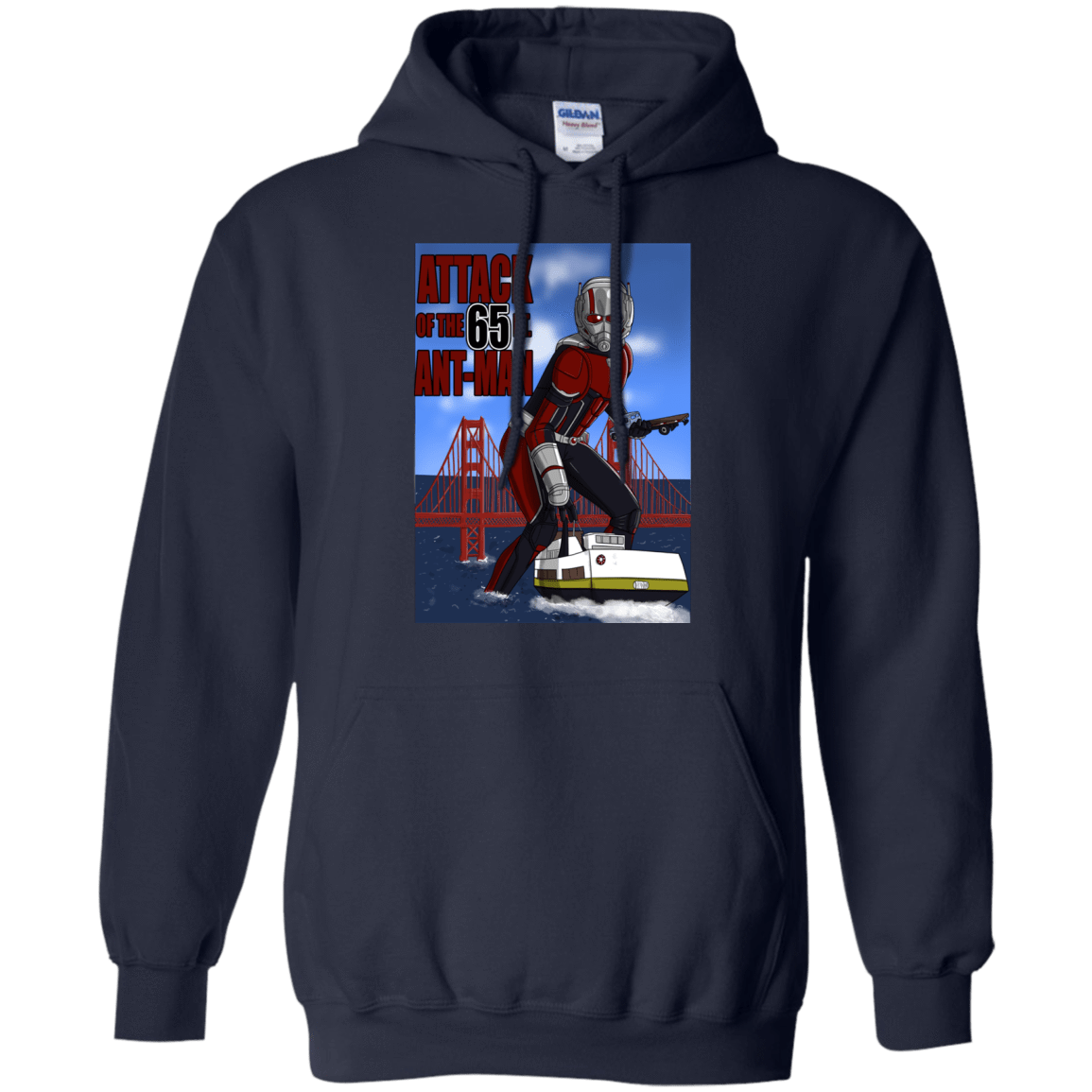 Sweatshirts Navy / S Attack of the 65 ft. Ant-Man Pullover Hoodie