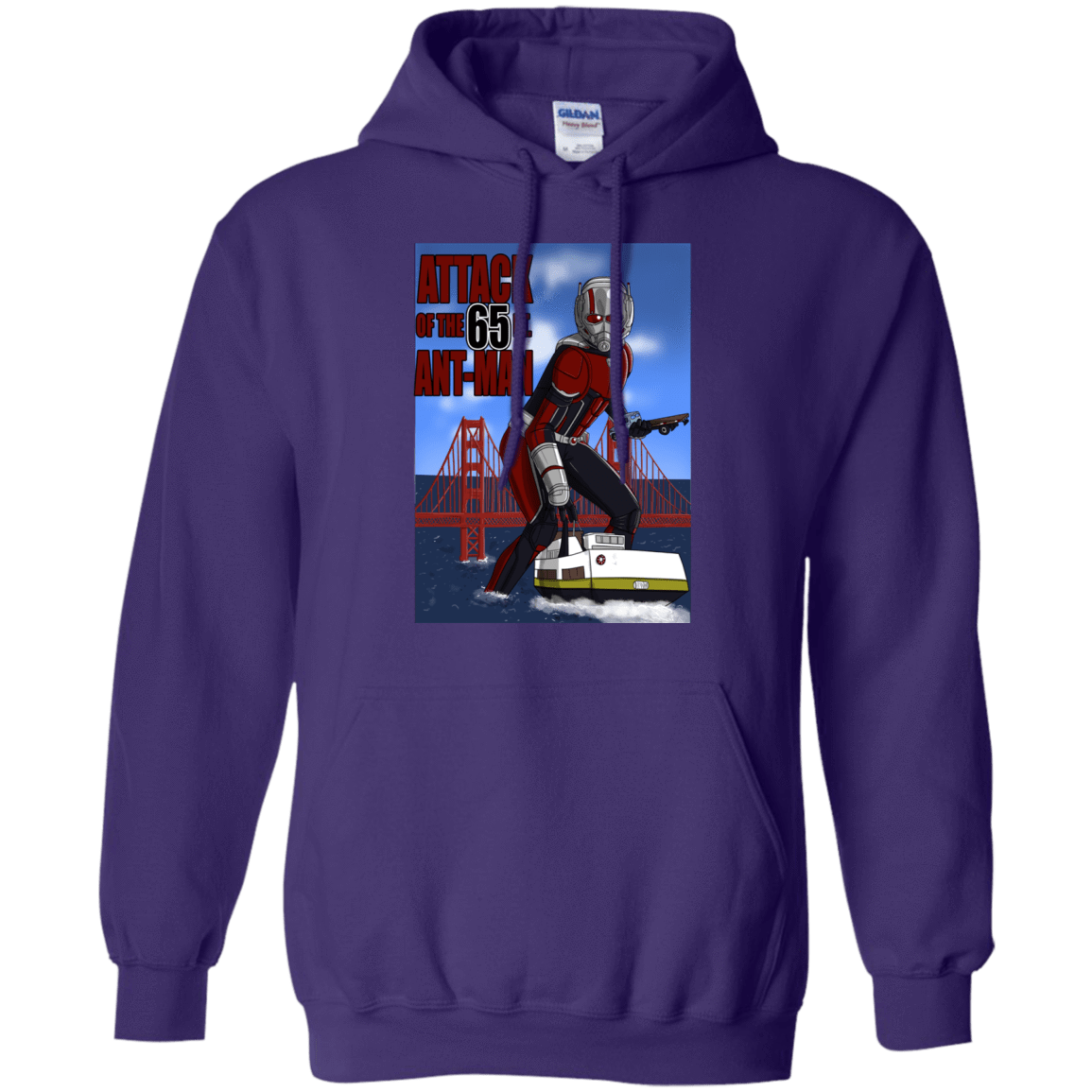 Sweatshirts Purple / S Attack of the 65 ft. Ant-Man Pullover Hoodie