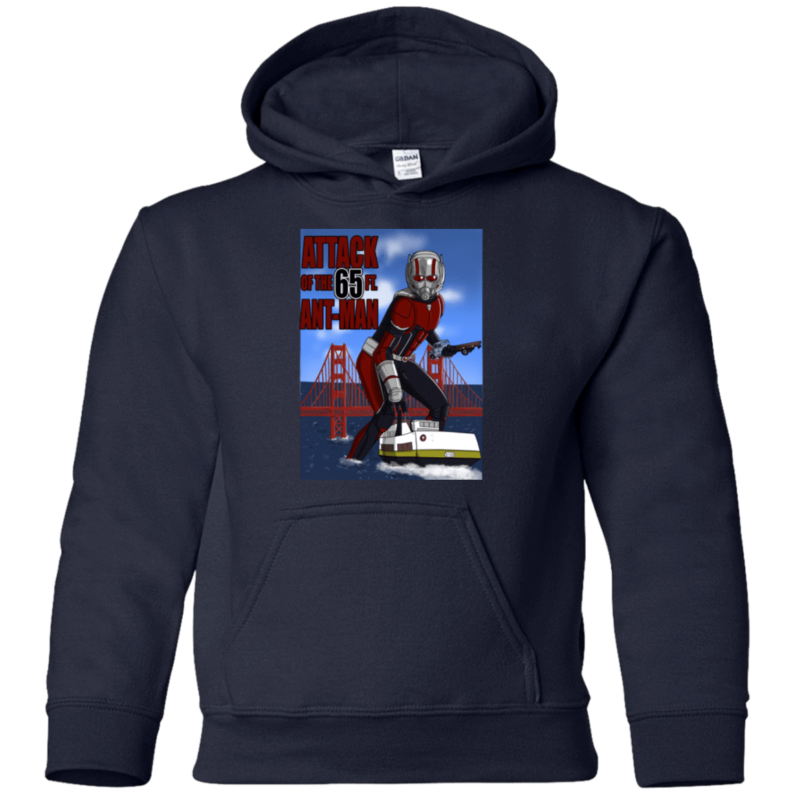Sweatshirts Navy / YS Attack of the 65 ft. Ant-Man Youth Hoodie