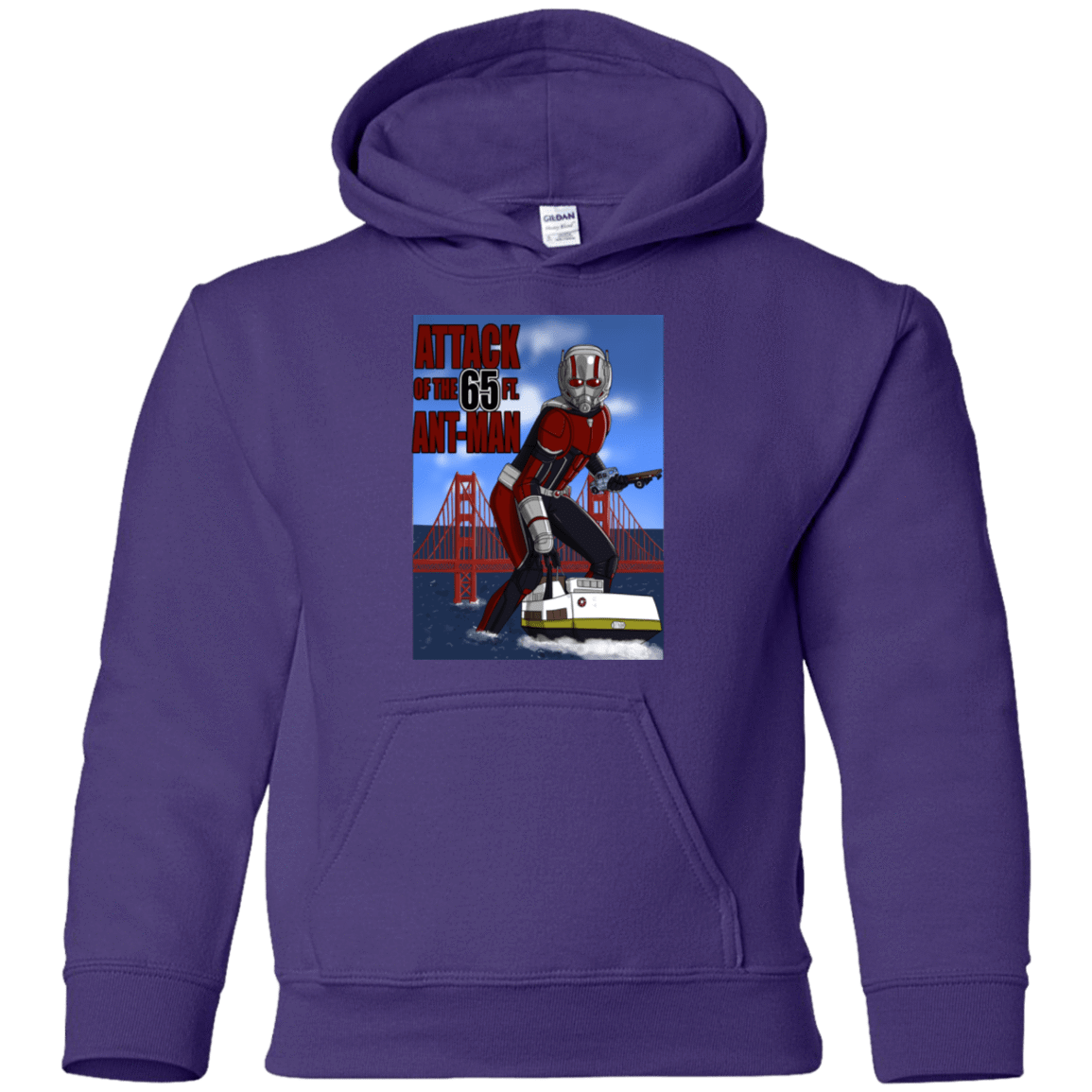 Sweatshirts Purple / YS Attack of the 65 ft. Ant-Man Youth Hoodie