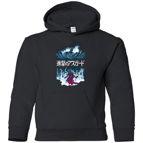 Sweatshirts Black / YS Attack On Asgard Youth Hoodie