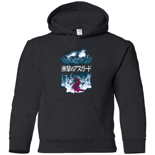 Sweatshirts Black / YS Attack On Asgard Youth Hoodie