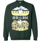 Sweatshirts Forest Green / Small Attack on Freeze Crewneck Sweatshirt