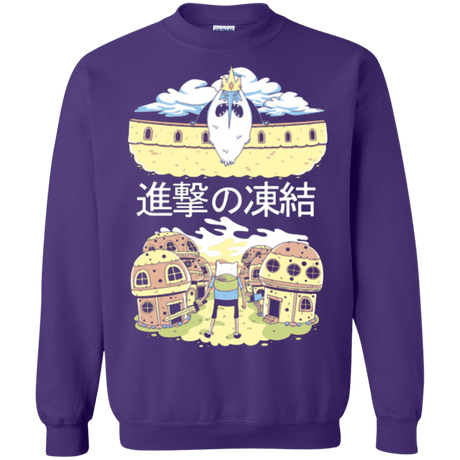 Sweatshirts Purple / Small Attack on Freeze Crewneck Sweatshirt